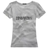 armani discount short sleeve t-shirt mujer italy ea gray